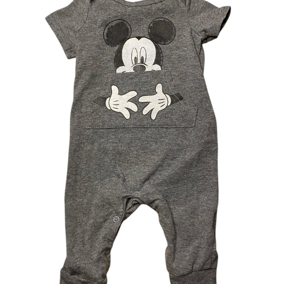 disney baby mickey mouse sleeper and bodysuit set 3-6 months - Picture 4 of 5